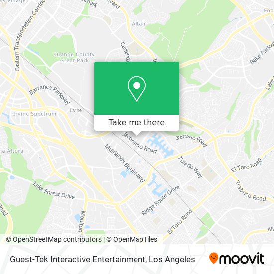 Guest-Tek Interactive Entertainment map
