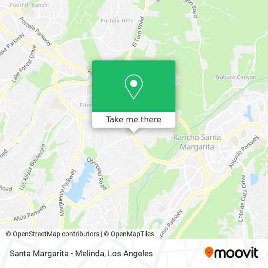 Santa Margarita - Melinda map