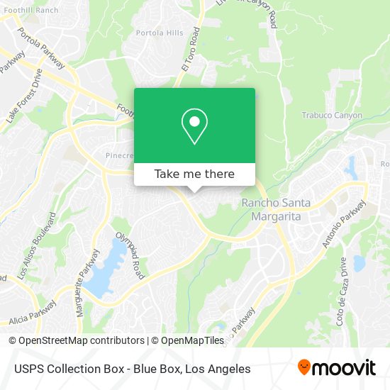 USPS Collection Box - Blue Box map