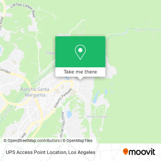 UPS Access Point Location map