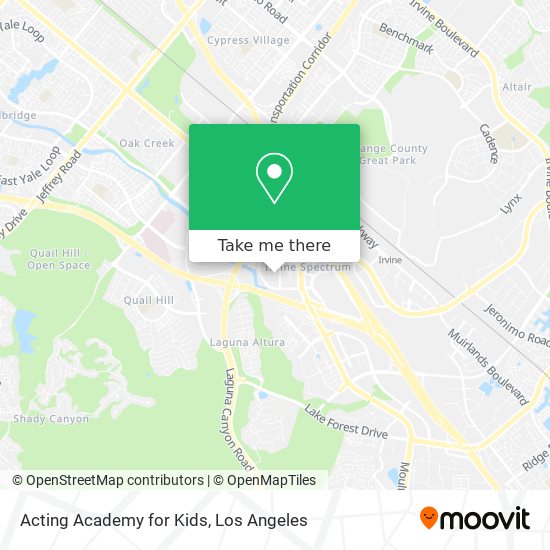 Mapa de Acting Academy for Kids