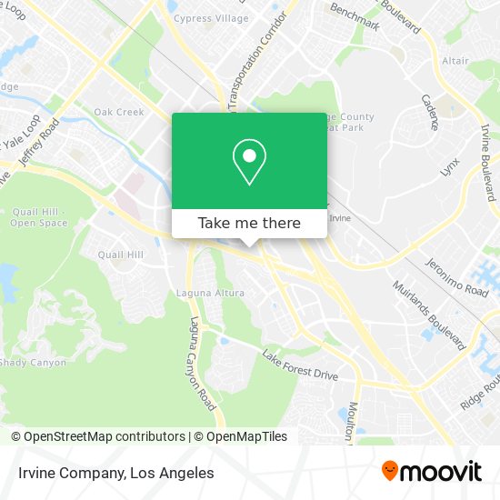 Irvine Company map