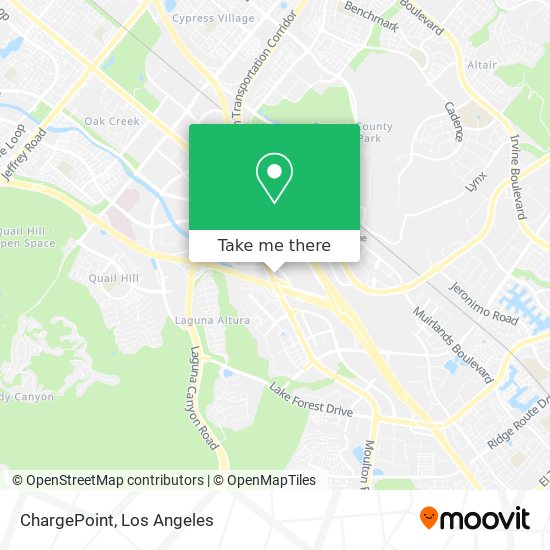 Mapa de ChargePoint