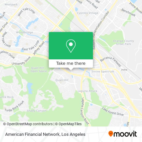 Mapa de American Financial Network