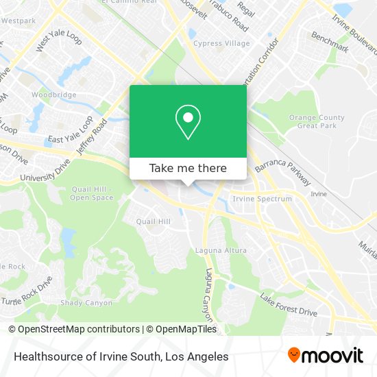 Mapa de Healthsource of Irvine South