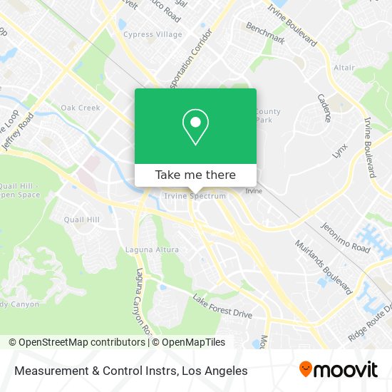 Measurement & Control Instrs map