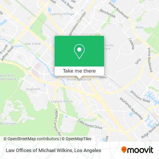 Law Offices of Michael Wilkins map