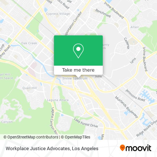 Workplace Justice Advocates map