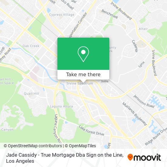 Jade Cassidy - True Mortgage Dba Sign on the Line map