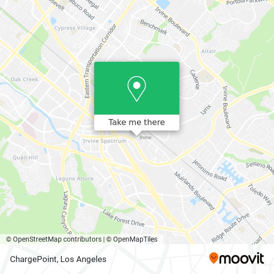 Mapa de ChargePoint