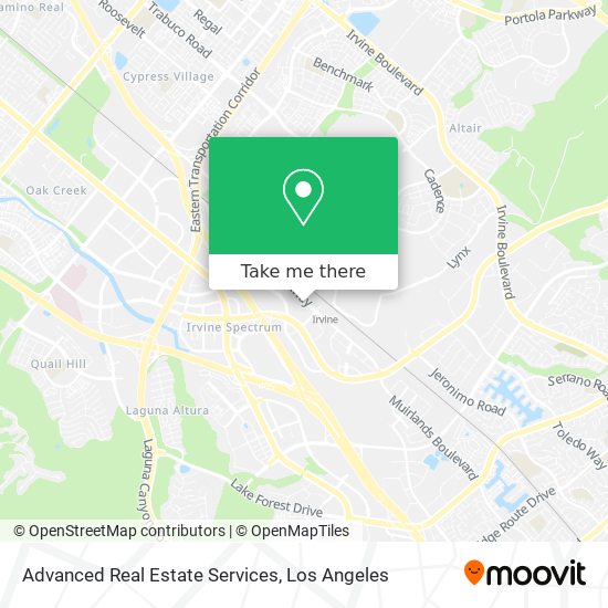 Advanced Real Estate Services map