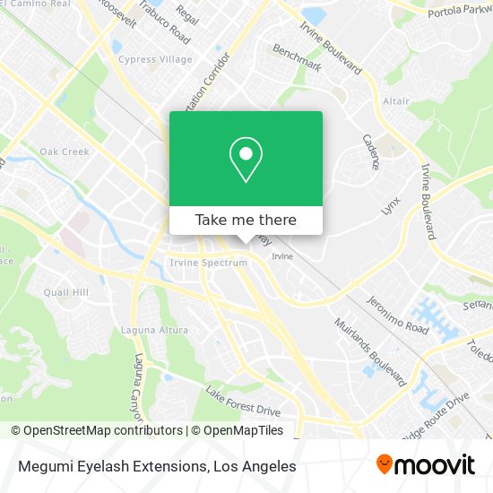 Megumi Eyelash Extensions map