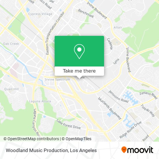 Woodland Music Production map