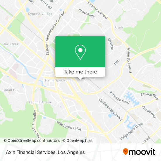 Axin Financial Services map