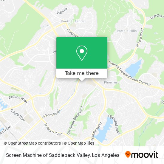 Mapa de Screen Machine of Saddleback Valley