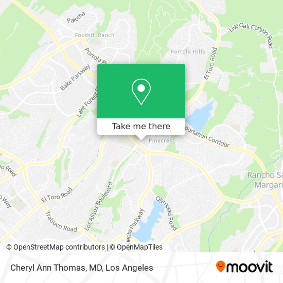 Cheryl Ann Thomas, MD map
