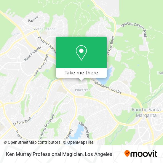 Ken Murray Professional Magician map