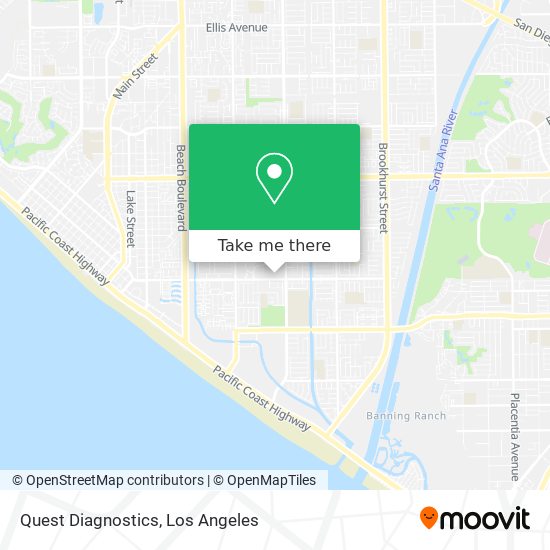 Quest Diagnostics map