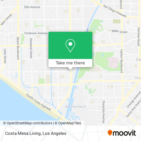 Costa Mesa Living map