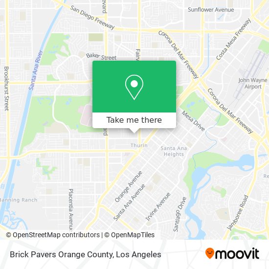 Mapa de Brick Pavers Orange County