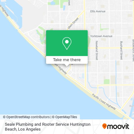 Mapa de Seale Plumbing and Rooter Service Huntington Beach