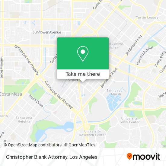 Christopher Blank Attorney map