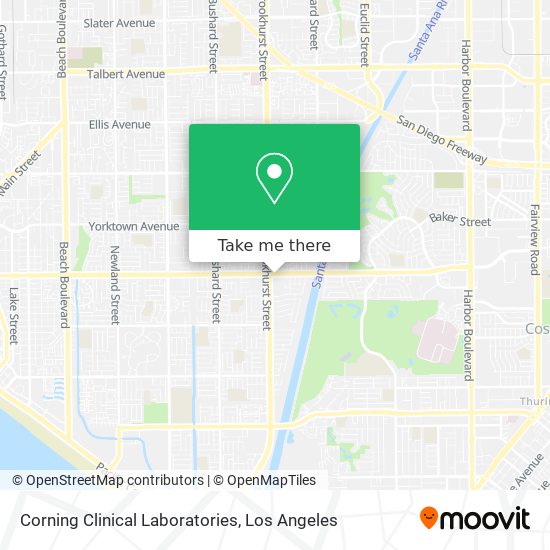 Corning Clinical Laboratories map