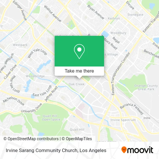 Mapa de Irvine Sarang Community Church