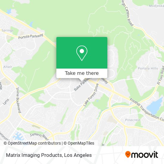 Matrix Imaging Products map