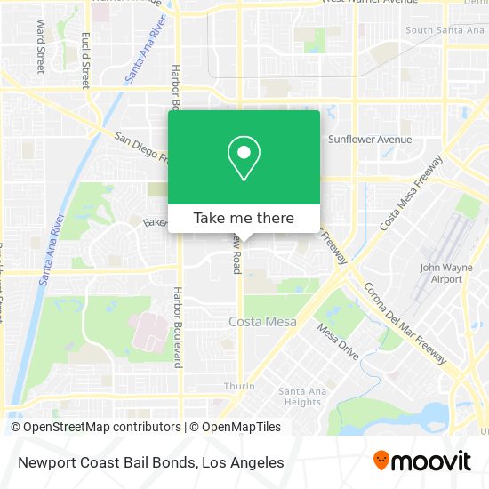 Newport Coast Bail Bonds map