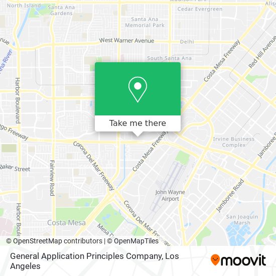 Mapa de General Application Principles Company