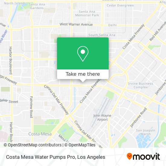 Costa Mesa Water Pumps Pro map