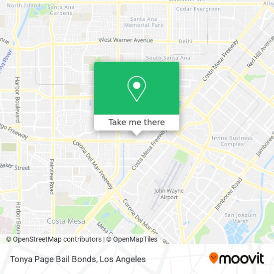 Mapa de Tonya Page Bail Bonds
