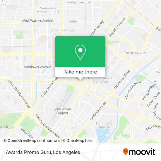 Mapa de Awards Promo Guru