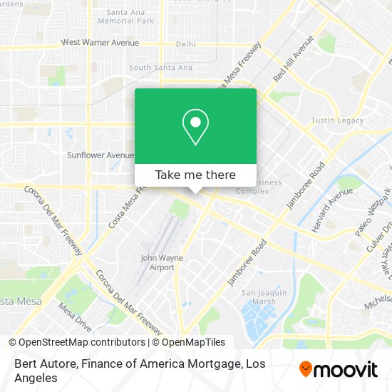 Mapa de Bert Autore, Finance of America Mortgage