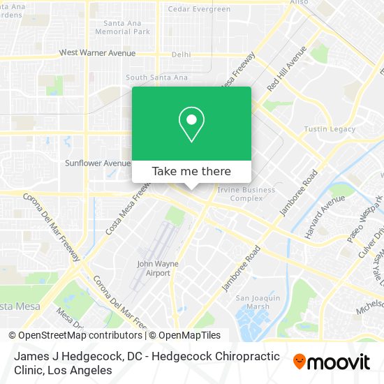 Mapa de James J Hedgecock, DC - Hedgecock Chiropractic Clinic