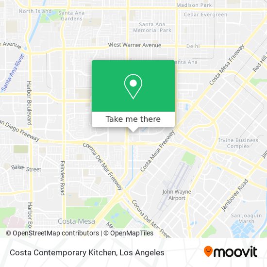 Costa Contemporary Kitchen map