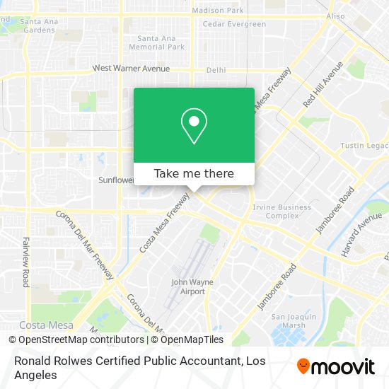 Ronald Rolwes Certified Public Accountant map