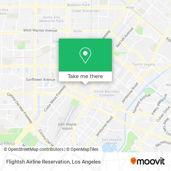 Flightsh Airline Reservation map