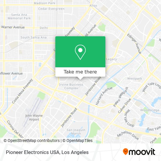 Pioneer Electronics USA map