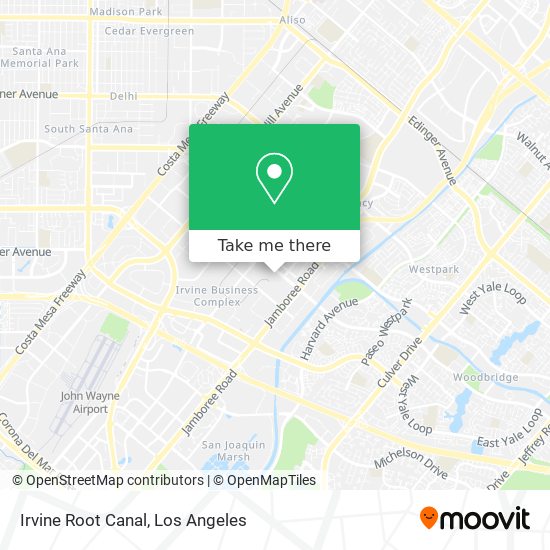 Irvine Root Canal map