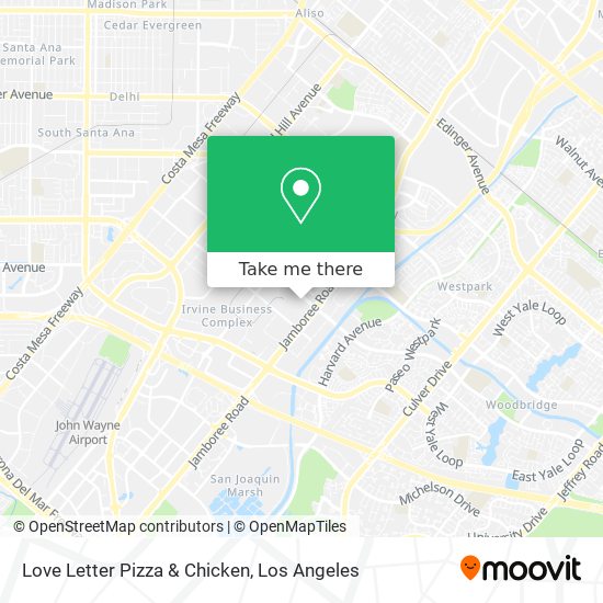Mapa de Love Letter Pizza & Chicken