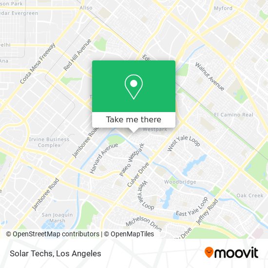 Solar Techs map