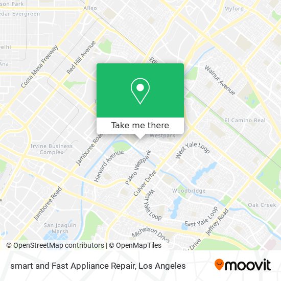 smart and Fast Appliance Repair map