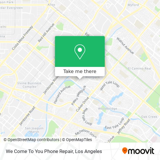 We Come To You Phone Repair map