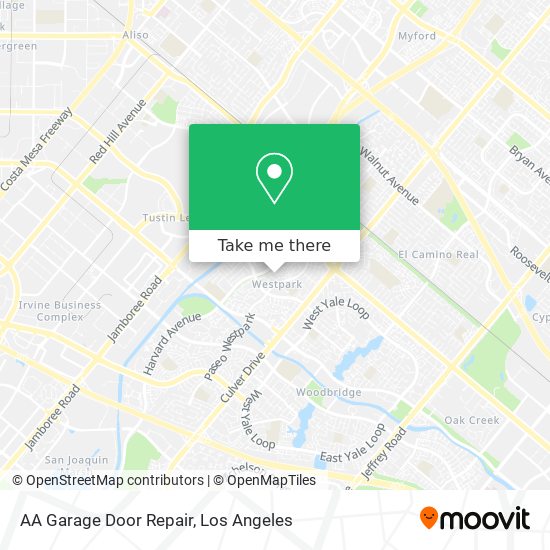 Mapa de AA Garage Door Repair