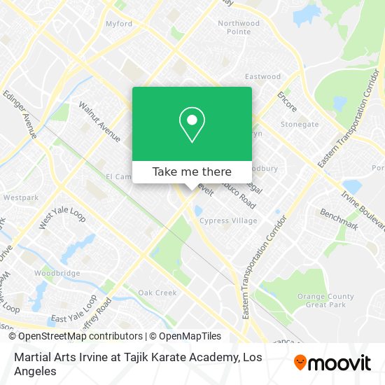 Martial Arts Irvine at Tajik Karate Academy map