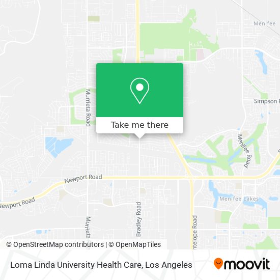 Loma Linda University Health Care map