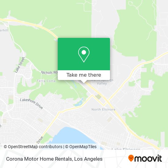 Corona Motor Home Rentals map