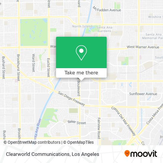 Mapa de Clearworld Communications